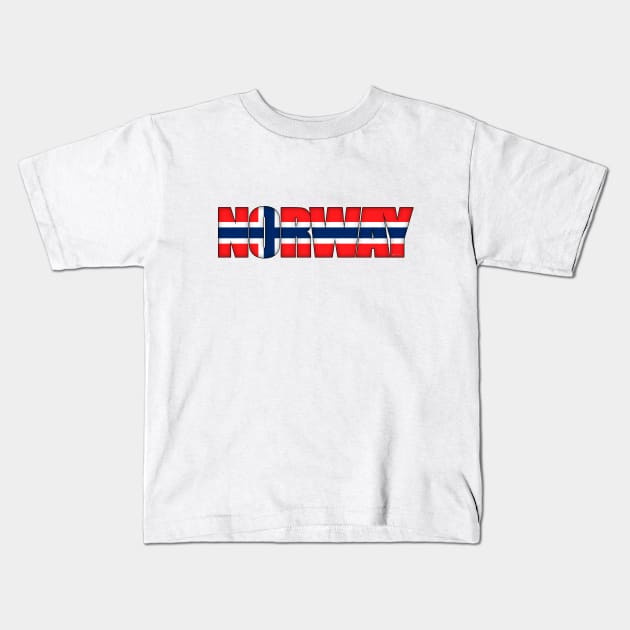 Norway Kids T-Shirt by SeattleDesignCompany